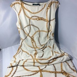 Knee length chain pattern dress